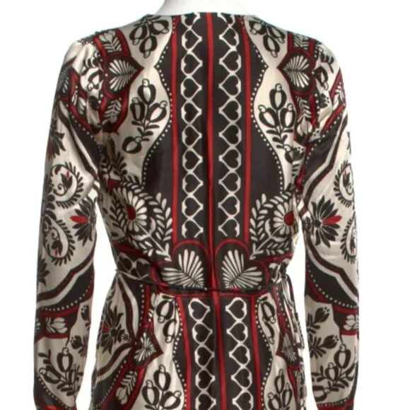 NWOT Farm Rio Passion Scarf Wrap Mini Dress XXS $215 - Picture 14 of 15